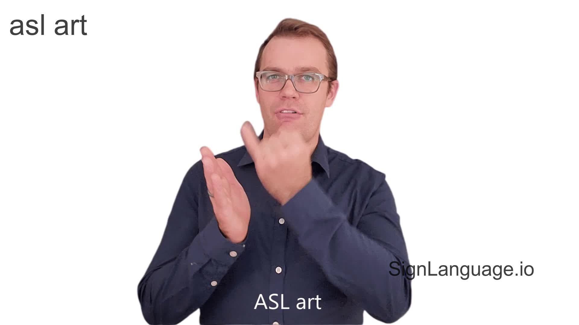 asl art in ASL Example 1 American Sign Language
